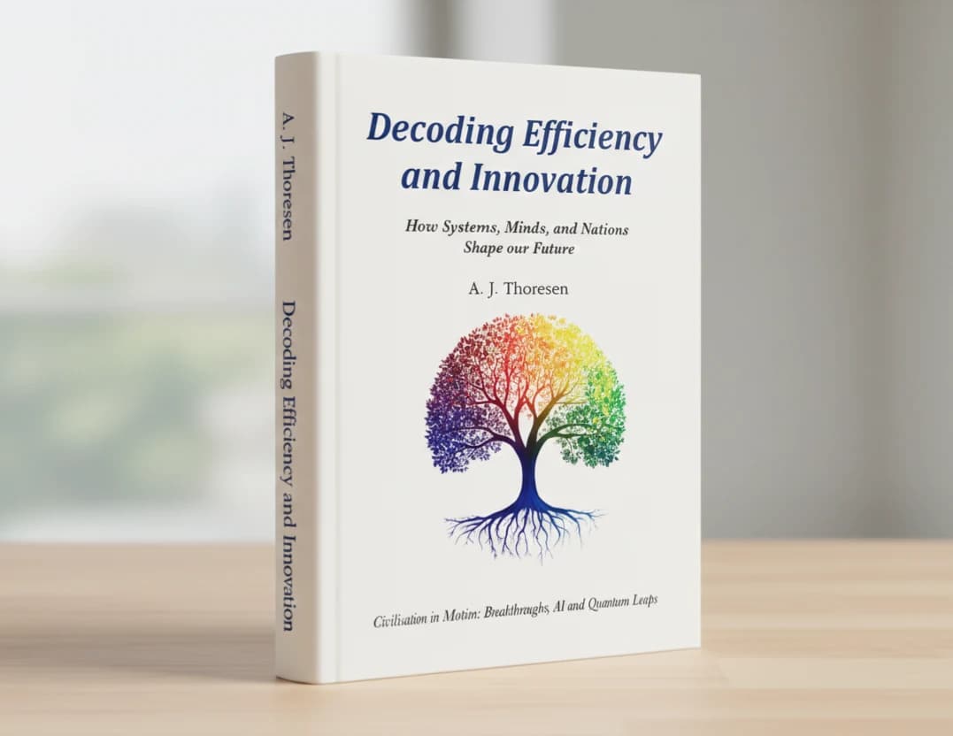Hardback copy of Decoding Efficiency and Innovation by A. J. Thoresen